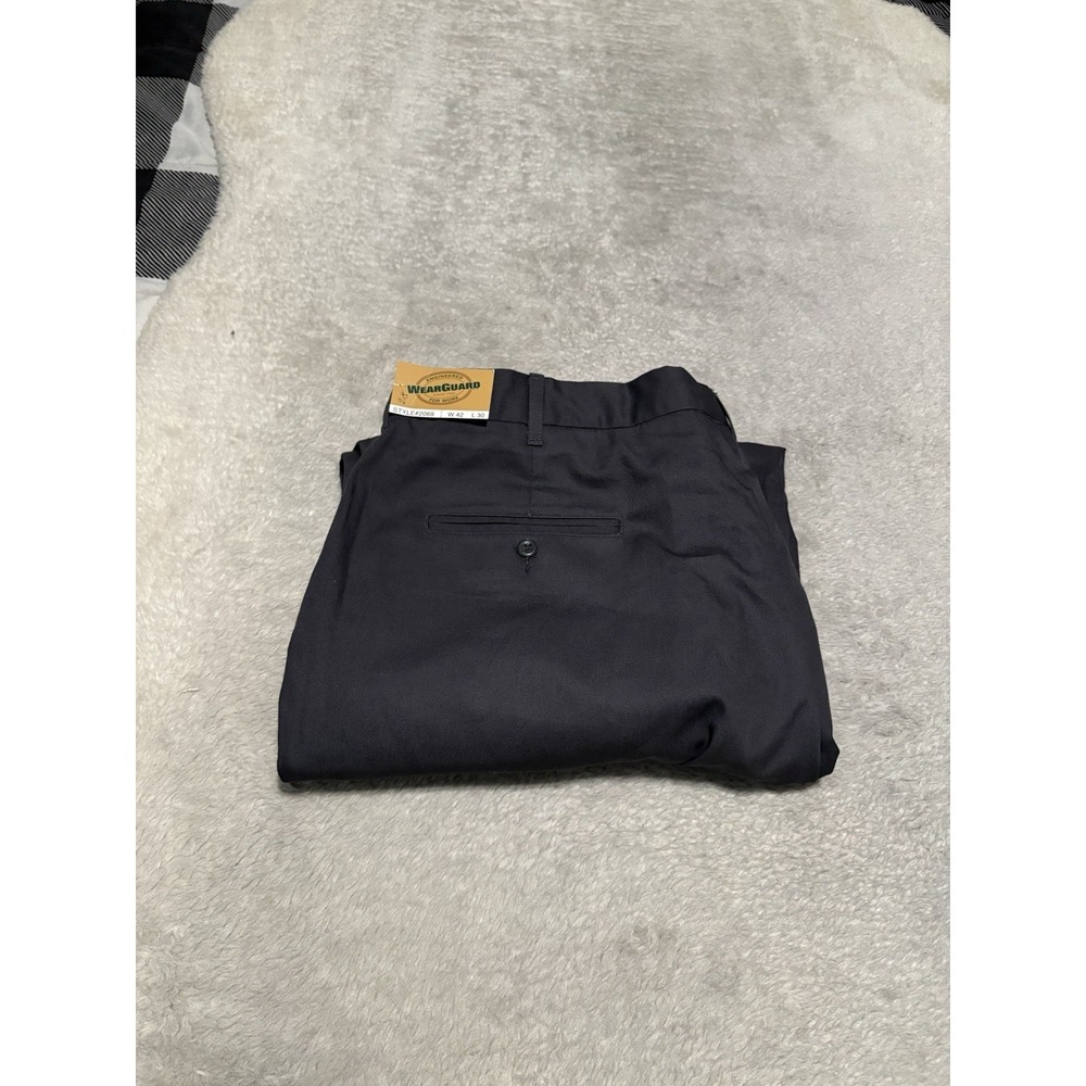 New Wearguard Men's Gray Straight Chino Work Pants Size 42x30 Act (42x28) NWT